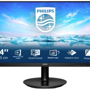 Philips Monitore 242V8LA/00 LCD-monitor Energielabel E (A – G) 60.5 cm (23.8 inch) 16:9 4 ms HDMI, DVI VA LCD