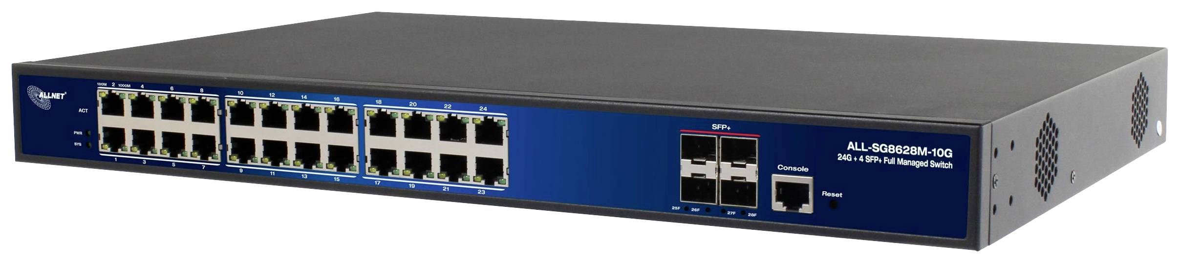 Allnet A208888 ALL-SG8628M-10G Netwerk switch 24 poorten 10 / 100 / 1000 MBit/s