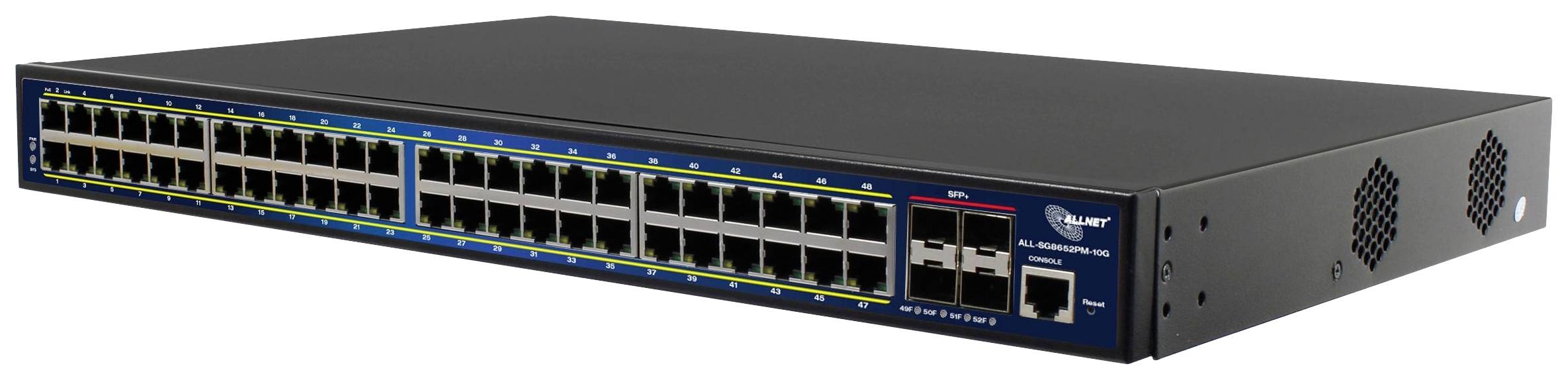 Allnet A208887 ALL-SG8652PM-10G Netwerk switch 48 + 4 poorten 10 / 100 / 1000 MBit/s PoE-functie