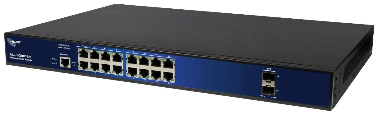 Allnet A210793 ALL-SG8618M Netwerk switch 16 poorten 10 / 100 / 1000 MBit/s