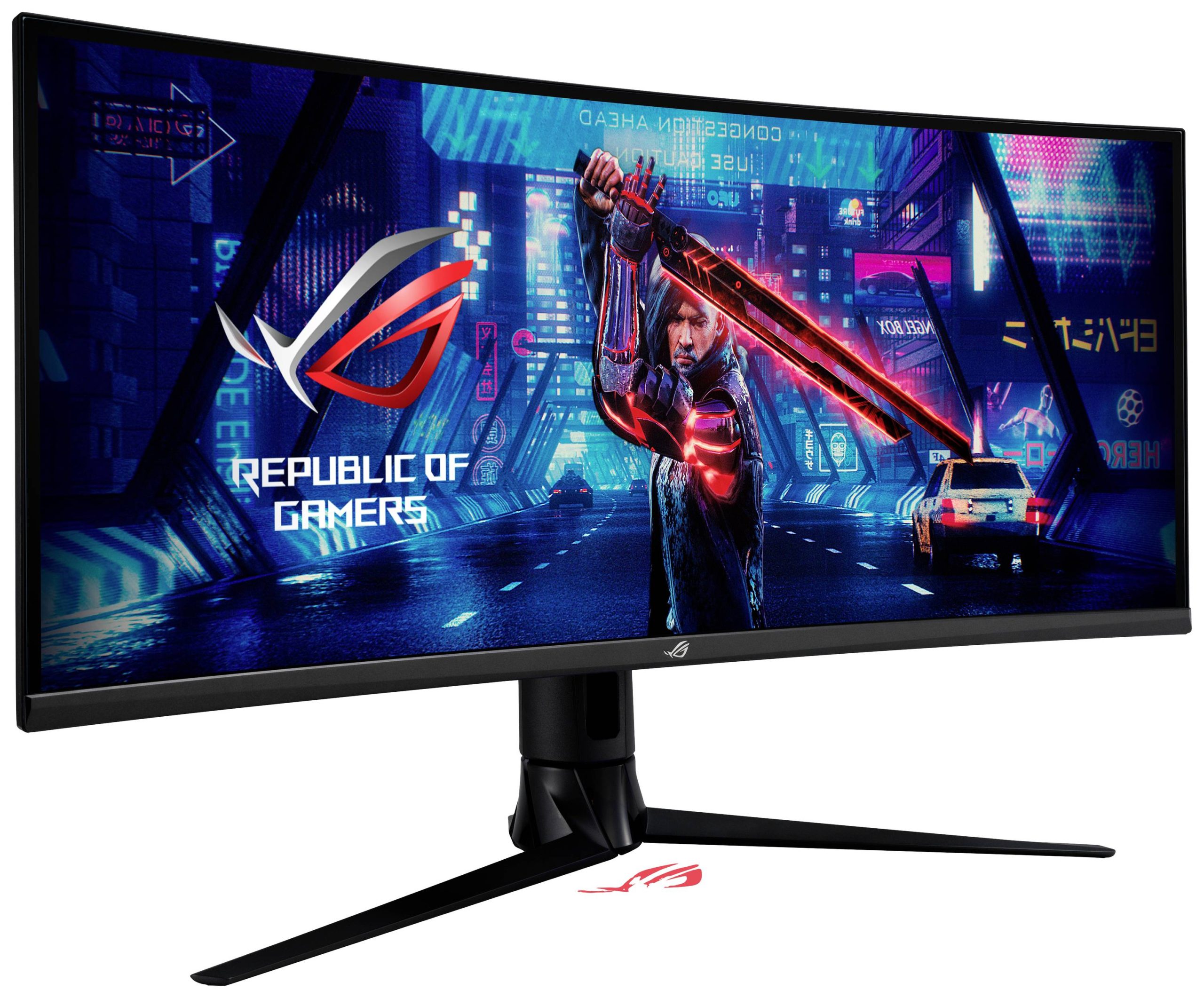 Asus XG349C Strix Gaming Gaming monitor Energielabel G (A - G) 86.4 cm (34 inch) 3440 x 1440 Pixel 21:9 1 ms HDMI, Displ