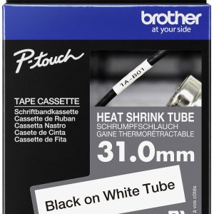 Brother HSE261E Labeltape krimpkous Tapekleur: Wit Tekstkleur: Zwart 31 mm 1.5 m Brother HSE261E Labeltape krimpkous Tapekleur: Wit Tekstkleur: Zwart 31 mm 1.5 m