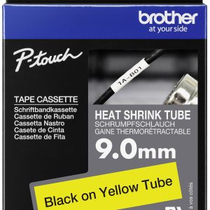 Brother HSE621E Labeltape krimpkous Tapekleur: Geel Tekstkleur: Zwart 9.0 mm 1.5 m Brother HSE621E Labeltape krimpkous Tapekleur: Geel Tekstkleur: Zwart 9.0 mm 1.5 m