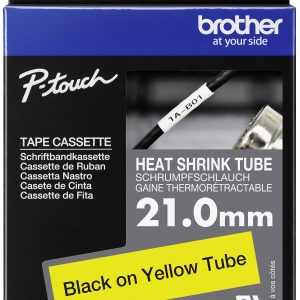 Brother HSE631E Labeltape krimpkous Tapekleur: Geel Tekstkleur: Zwart 11.2 mm 1.5 m Brother HSE631E Labeltape krimpkous Tapekleur: Geel Tekstkleur: Zwart 11.2 mm 1.5 m