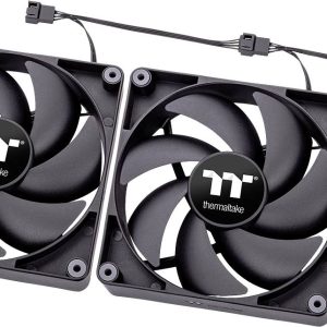 Thermaltake CL-F147-PL12BL-A PC-ventilator Zwart (b x h x d) 120 x 120 x 25 mm