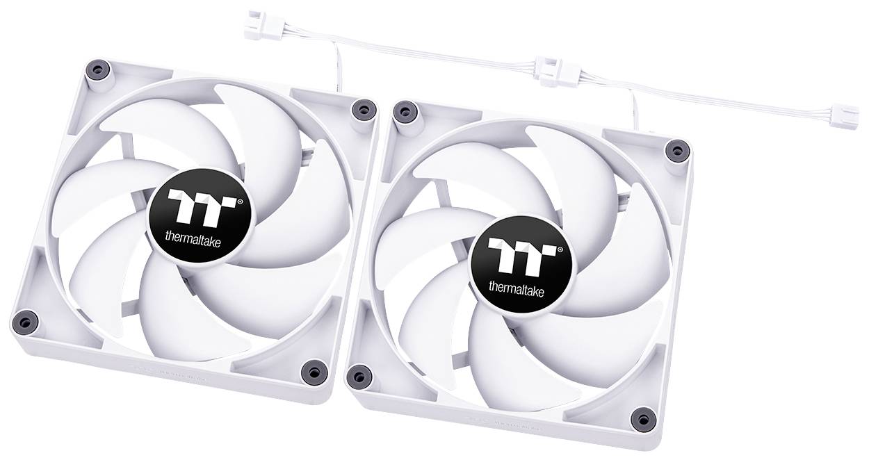 Thermaltake CL-F151-PL12WT-A PC-ventilator Wit (b x h x d) 120 x 120 x 25 mm