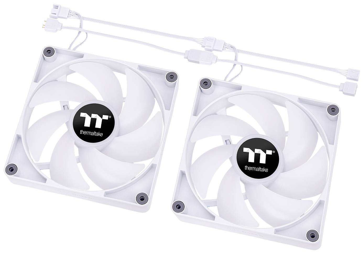 Thermaltake CL-F153-PL12SW-A PC-ventilator Wit, Transparant, RGB (b x h x d) 120 x 120 x 25 mm