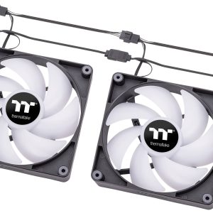 Thermaltake CL-F150-PL14SW-A PC-ventilator Zwart, Transparant, RGB (b x h x d) 140 x 140 x 25 mm