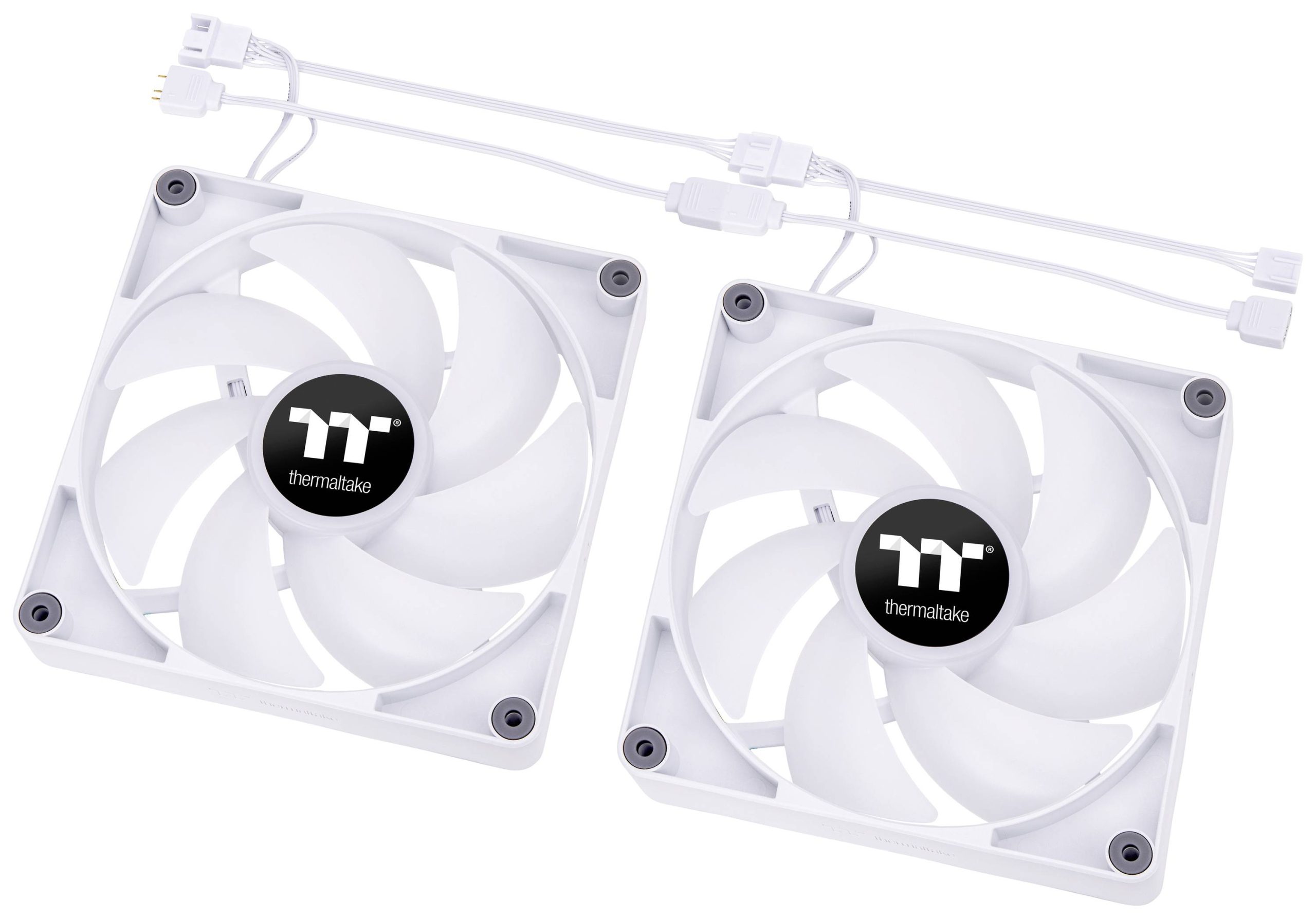 Thermaltake CL-F154-PL14SW-A PC-ventilator Wit, Transparant, RGB (b x h x d) 140 x 140 x 25 mm