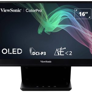 Viewsonic VP16-OLED Draagbare monitor Energielabel B (A – G) 40.6 cm (16 inch) 1920 x 1080 Pixel 16:9 1 ms Micro-HDMI, U