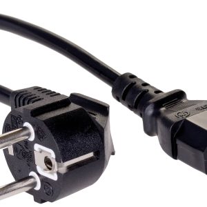 Akyga Stroom Adapterkabel [1x Randaarde stekker – 1x Apparaatstekker, female C13 10A] 3.00 m Zwart