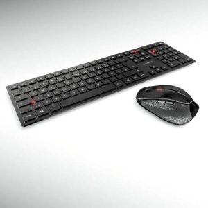 CHERRY DW 9500 Slim Set met toetsenbord en muis Radiografisch AZERTY, Belgisch Zwart, Grijs CHERRY DW 9500 Slim Set met toetsenbord en muis Radiografisch AZERTY, Belgisch Zwart, Grijs