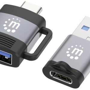 Manhattan USB 2.0 Adapter [2x USB 3.2 Gen 1 bus A (USB 3.0), USB 3.2 Gen 1 bus C (USB 3.0) – 2x USB 3.2 Gen 1 stekker C