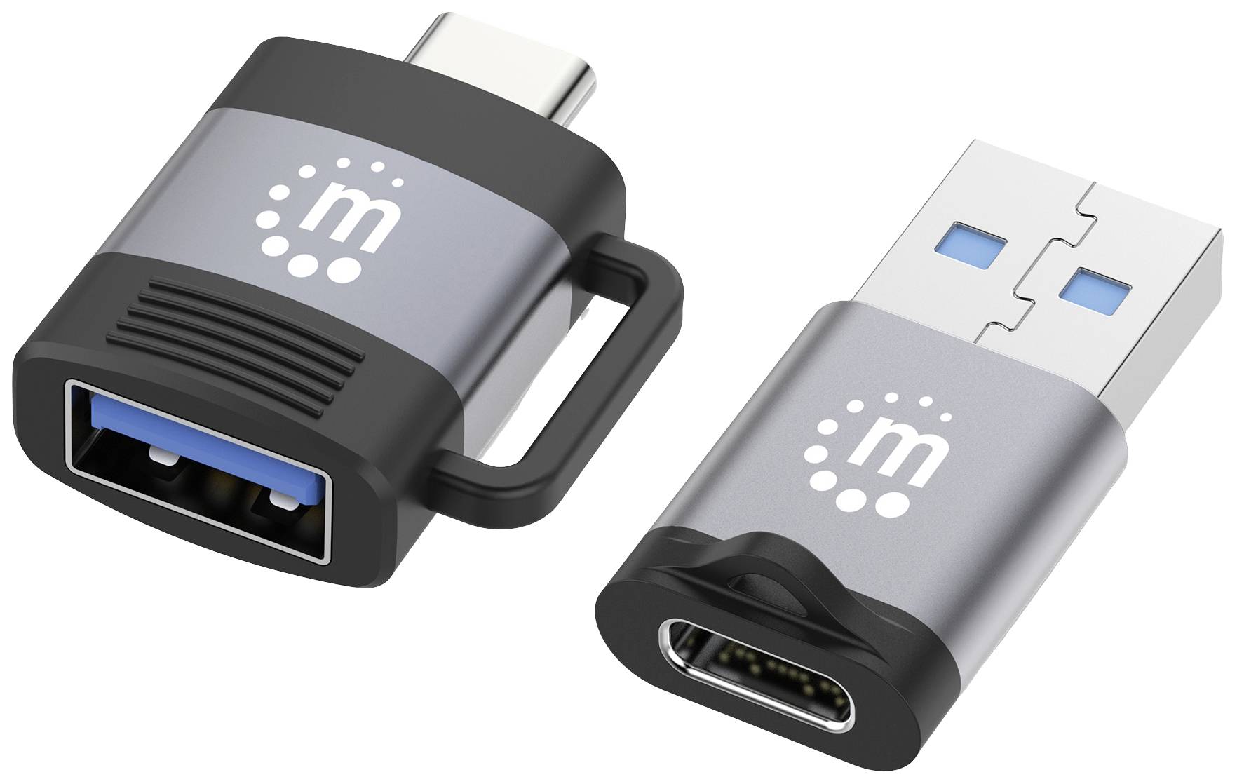Manhattan USB 2.0 Adapter [2x USB 3.2 Gen 1 bus A (USB 3.0), USB 3.2 Gen 1 bus C (USB 3.0) - 2x USB 3.2 Gen 1 stekker C