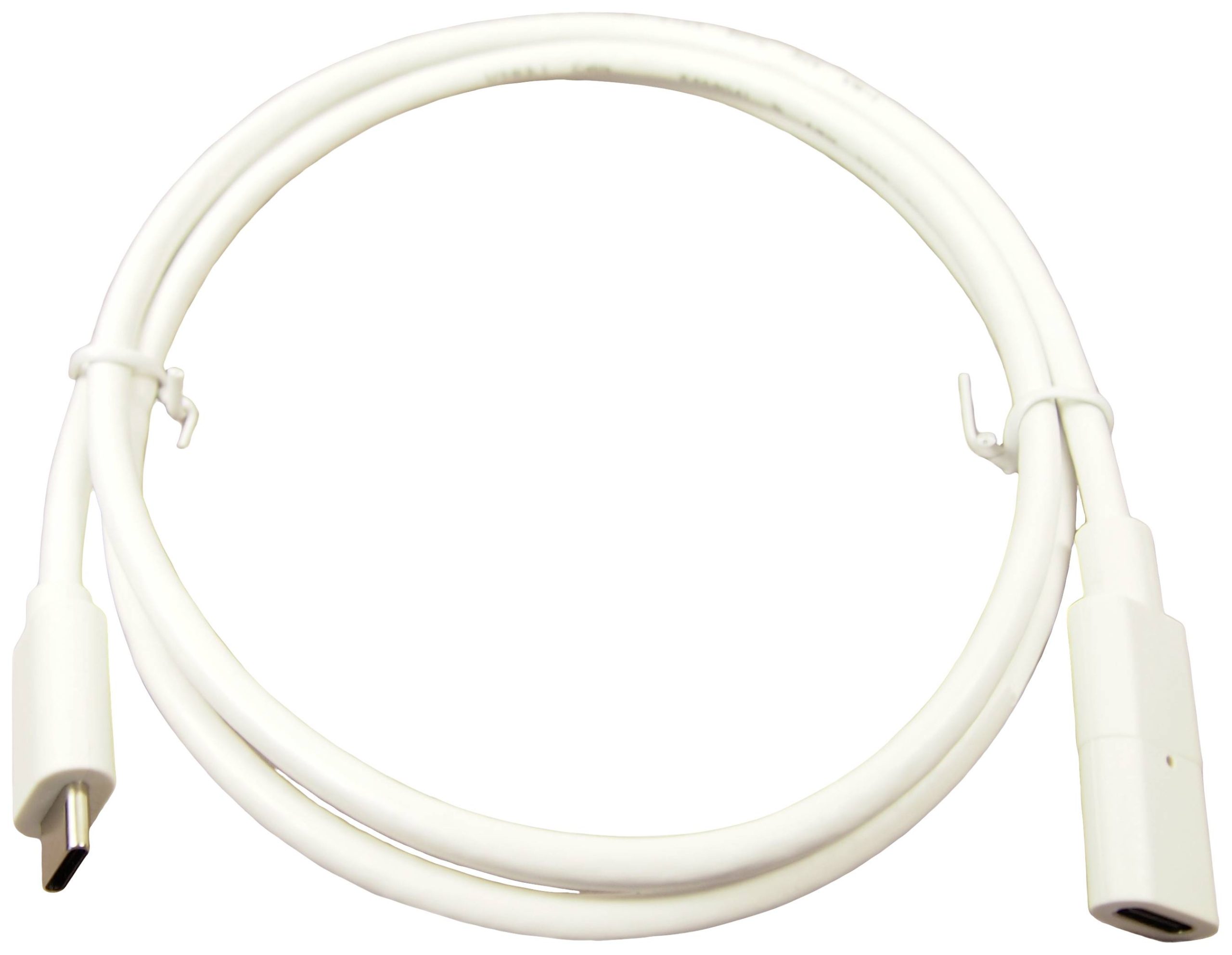 Cliff FCR72003W USB-C-kabel USB 3.1 Gen1 USB-C bus, USB-C stekker 1.00 m Wit Vergulde steekcontacten