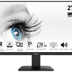 MSI PRO MP273DE LED-monitor Energielabel E (A – G) 68.6 cm (27 inch) 1920 x 1080 Pixel 16:9 5 ms HDMI, DisplayPort, Hoof MSI PRO MP273DE LED-monitor Energielabel E (A – G) 68.6 cm (27 inch) 1920 x 1080 Pixel 16:9 5 ms HDMI, DisplayPort, Hoof