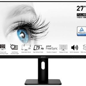 MSI PRO MP273PDE LED-monitor Energielabel E (A – G) 68.6 cm (27 inch) 1920 x 1080 Pixel 16:9 5 ms DisplayPort, HDMI, Hoo MSI PRO MP273PDE LED-monitor Energielabel E (A – G) 68.6 cm (27 inch) 1920 x 1080 Pixel 16:9 5 ms DisplayPort, HDMI, Hoo
