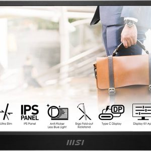 MSI PRO MP161DE Videomonitor Energielabel C (A – G) 39.6 cm (15.6 inch) 1920 x 1080 Pixel 16:9 4 ms USB-C, Mini-HDMI IPS MSI PRO MP161DE Videomonitor Energielabel C (A – G) 39.6 cm (15.6 inch) 1920 x 1080 Pixel 16:9 4 ms USB-C, Mini-HDMI IPS