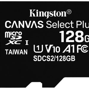 Kingston Canvas Select Plus microSDXC-kaart 128 GB Class 10 UHS-I Kingston Canvas Select Plus microSDXC-kaart 128 GB Class 10 UHS-I