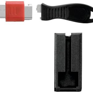 Kensington USB Lock W Cable Guard Square USB-A-poortslot Zwart Kensington USB Lock W Cable Guard Square USB-A-poortslot Zwart