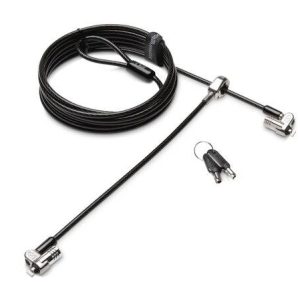 Kensington Laptopslot Sleutelslot Aansluiting voor twee laptops, Supersterke T-Bar sluitkop voor bescherming tegen 2430 Kensington Laptopslot Sleutelslot Aansluiting voor twee laptops, Supersterke T-Bar sluitkop voor bescherming tegen 2430
