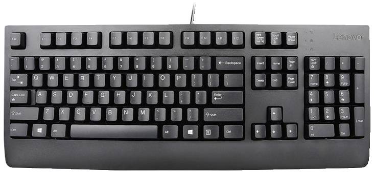 Lenovo KB MICE_BO Pref Nordic Toetsenbord USB QWERTY, Nordic Zwart