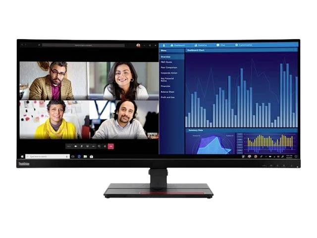 Lenovo ThinkVision P34w-20 LED-monitor Energielabel G (A - G) 86.7 cm (34.14 inch) 3440 x 1440 Pixel 21:9 4 ms DisplayPo