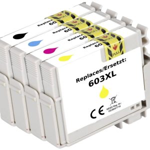 Renkforce Inktcartridge vervangt Epson 603XL, T03A6, T03A1, T03A2, T03A3, T03A4 Compatibel Combipack Zwart, Cyaan, Magen