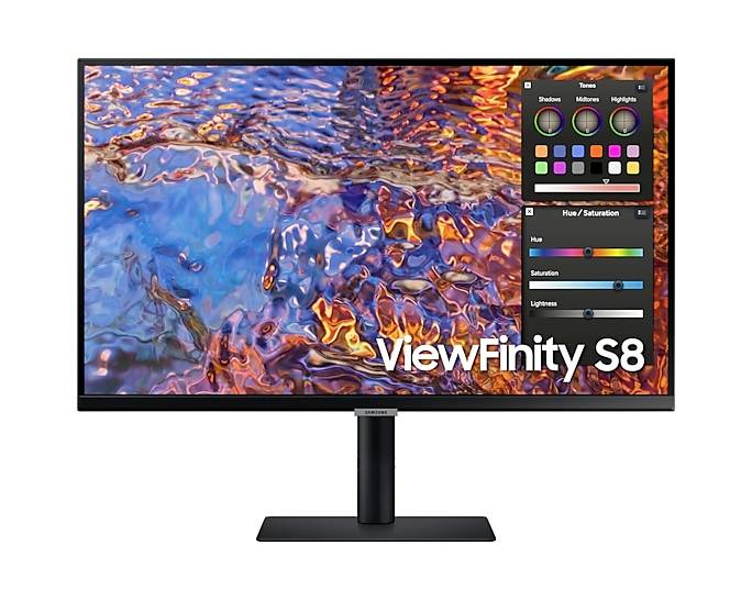 Samsung S27B800PXP LED-monitor Energielabel F (A - G) 68.6 cm (27 inch) 3840 x 2160 Pixel 16:9 5 ms HDMI, DisplayPort, U