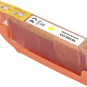 Renkforce Inktcartridge vervangt Canon CLI-551Y XL Compatibel Geel RF-5679772 Renkforce Inktcartridge vervangt Canon CLI-551Y XL Compatibel Geel RF-5679772