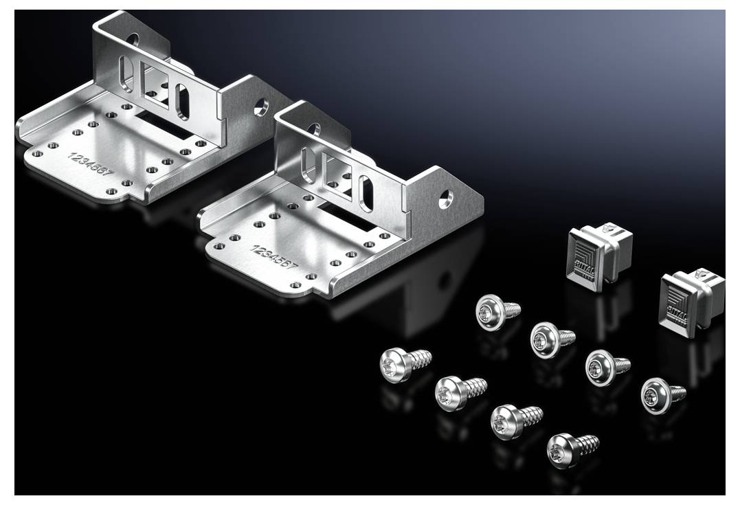 Rittal 7859060 19 inch Montagemateriaal Incl. 2 metalen houders Aluminium