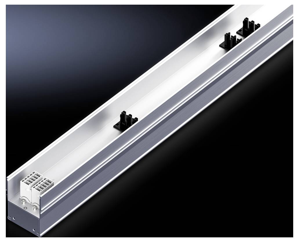 Rittal 7859080 19 inch Spanningsrail voor patchkast Aluminium profiel Aluminium (geëloxeerd)