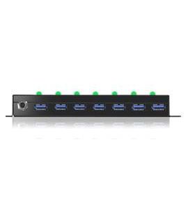 ICY BOX 70477 USB-hub 8 poorten USB-A USB 3.0 5 GBit/s Met USB-C stekker ICY BOX 70477 USB-hub 8 poorten USB-A USB 3.0 5 GBit/s Met USB-C stekker