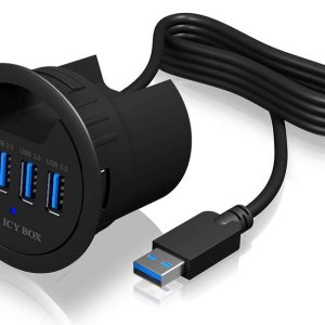 ICY BOX 60123 USB-hub 4 poorten USB-A USB 3.1 Gen1 5 GBit/s Zwart ICY BOX 60123 USB-hub 4 poorten USB-A USB 3.1 Gen1 5 GBit/s Zwart