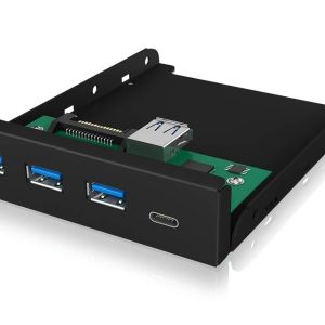 ICY BOX 60432 USB-hub 4 poorten USB-A USB 3.1 Gen1 5 GBit/s Zwart ICY BOX 60432 USB-hub 4 poorten USB-A USB 3.1 Gen1 5 GBit/s Zwart