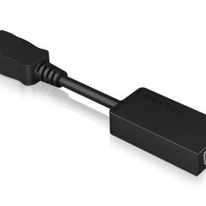 ICY BOX DisplayPort Adapter [1x DisplayPort stekker – 1x VGA-bus] IB-AC515a, DP zu VGA Adapter, Full HD, 1920×1200@60 Hz