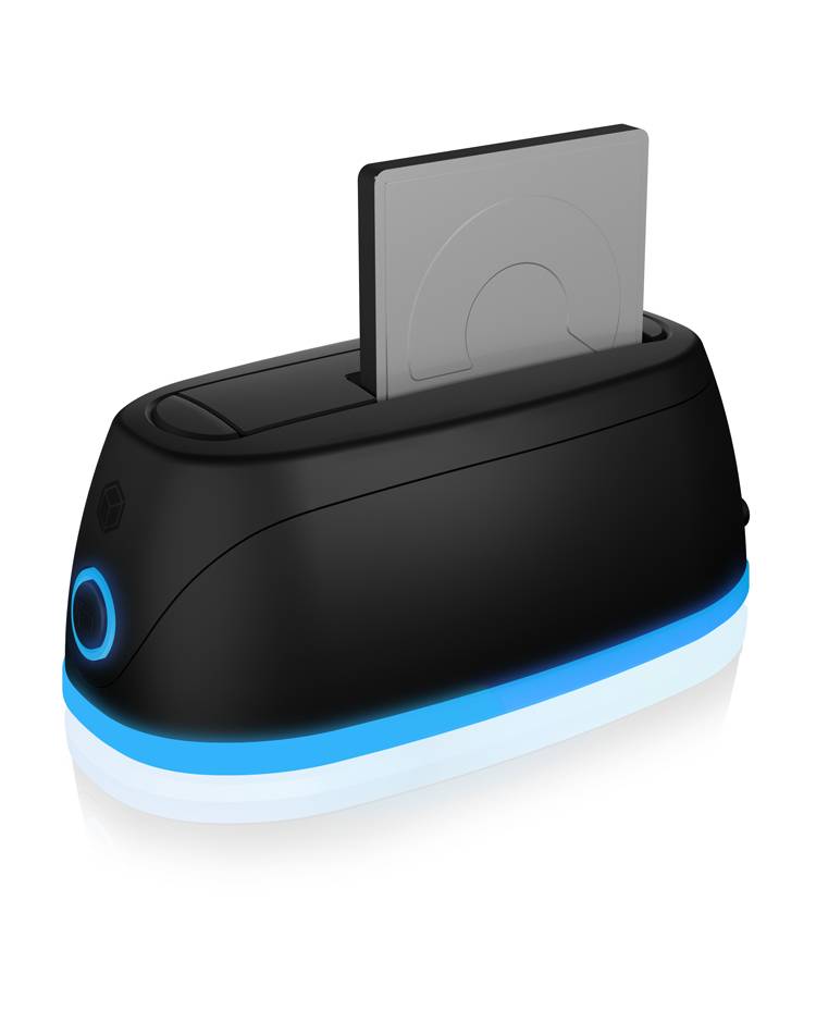 ICY BOX IB-1124L-C3, 1 bay SATA III SSD/HDD DockingStation, USB 3.2 Gen 1 Type-C®/-A USB-C 3.2 Gen 1 SATA III Harde schi