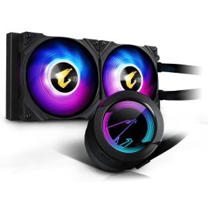 Gigabyte AORUS WATERFORCE 240 Processor Alles-in-één vloeistofkoeler 12 cm Zwart Gigabyte AORUS WATERFORCE 240 Processor Alles-in-één vloeistofkoeler 12 cm Zwart