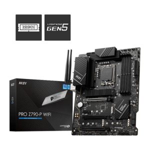 Micro Star International Computer PRO Z790-P WIFI Moederbord Socket Intel LGA 1700 Vormfactor ATX Moederbord chipset Int Micro Star International Computer PRO Z790-P WIFI Moederbord Socket Intel LGA 1700 Vormfactor ATX Moederbord chipset Int