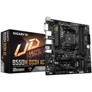 Gigabyte B550M DS3H AC Moederbord Socket AMD AM4 Vormfactor Micro-ATX Moederbord chipset AMD® B550 Gigabyte B550M DS3H AC Moederbord Socket AMD AM4 Vormfactor Micro-ATX Moederbord chipset AMD® B550