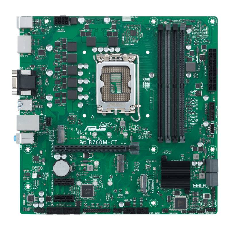 Asus PRO B760M-CT-CSM Moederbord Socket Intel LGA 1700 Vormfactor Micro-ATX Moederbord chipset Intel® B760