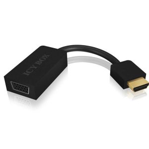 ICY BOX Monitor Adapter [1x HDMI-stekker – 1x VGA-bus] IB-AC502, HDMI (A-Type) zu VGA Adapter