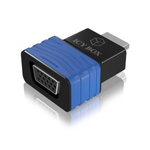 ICY BOX Monitor Adapter [1x HDMI-stekker – 1x VGA-bus] IB-AC516, HDMI® (A-Type) zu VGA Dongle, Full HD 1080P, 1920×1080