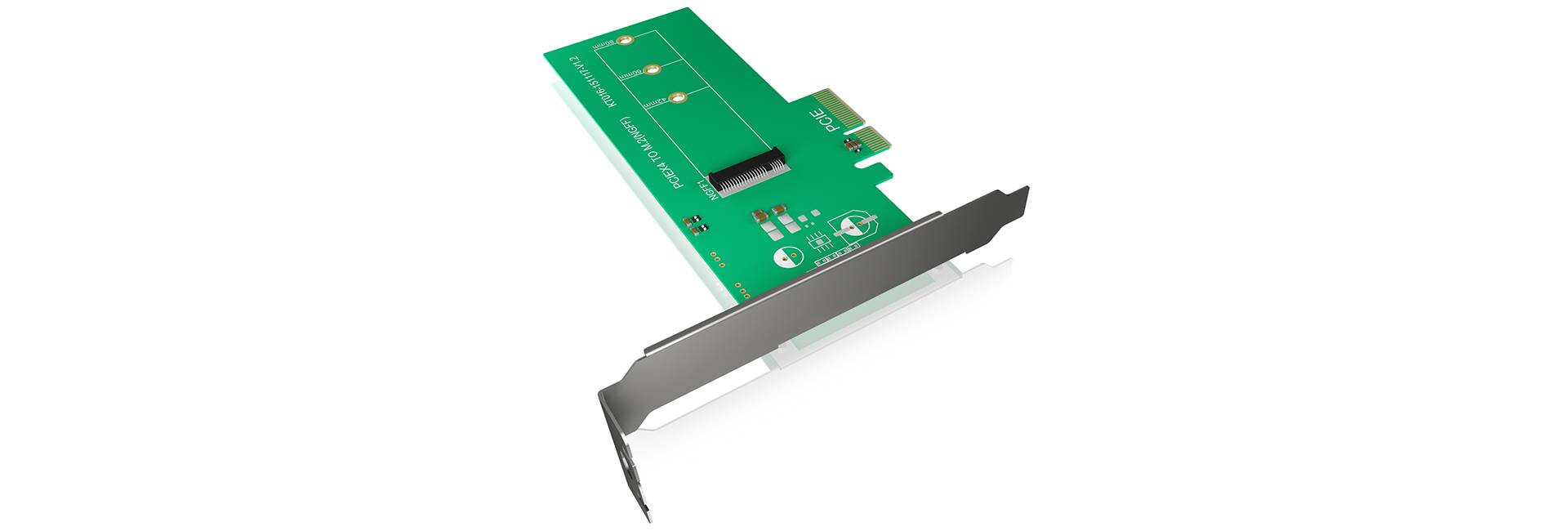 ICY BOX IB-CVB513, Konverter-Board 2x M.2 SATA zu 1x SATA mit PCI Bracket zu Befestigung Interface-converter PCIe
