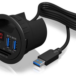 ICY BOX 60124 USB-hub 3 poorten USB-A USB 3.0 5 GBit/s Zwart ICY BOX 60124 USB-hub 3 poorten USB-A USB 3.0 5 GBit/s Zwart