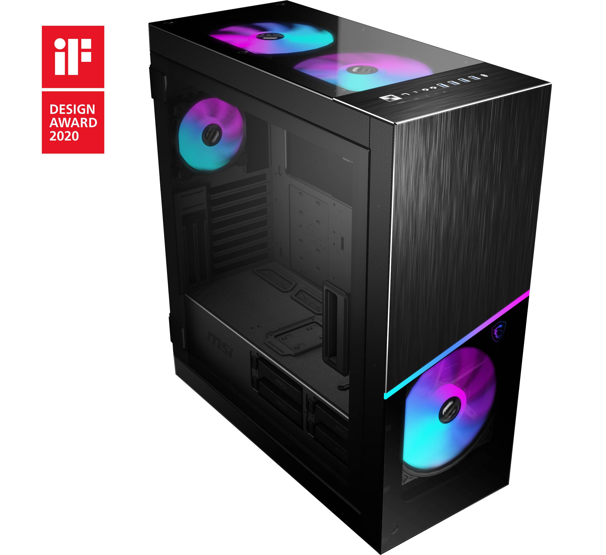 Micro Star International Computer MPG SEKIRA 500X Midi-tower PC-behuizing Zwart