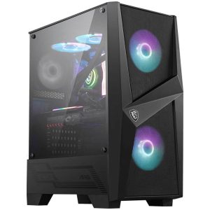 Micro Star International Computer MAG FORGE 100R Midi-tower PC-behuizing Zwart, Transparant Micro Star International Computer MAG FORGE 100R Midi-tower PC-behuizing Zwart, Transparant