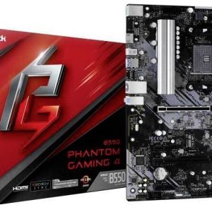 ASRock B550 Phantom Gaming 4 Moederbord Socket AMD AM4 Vormfactor ATX Moederbord chipset AMD® B550