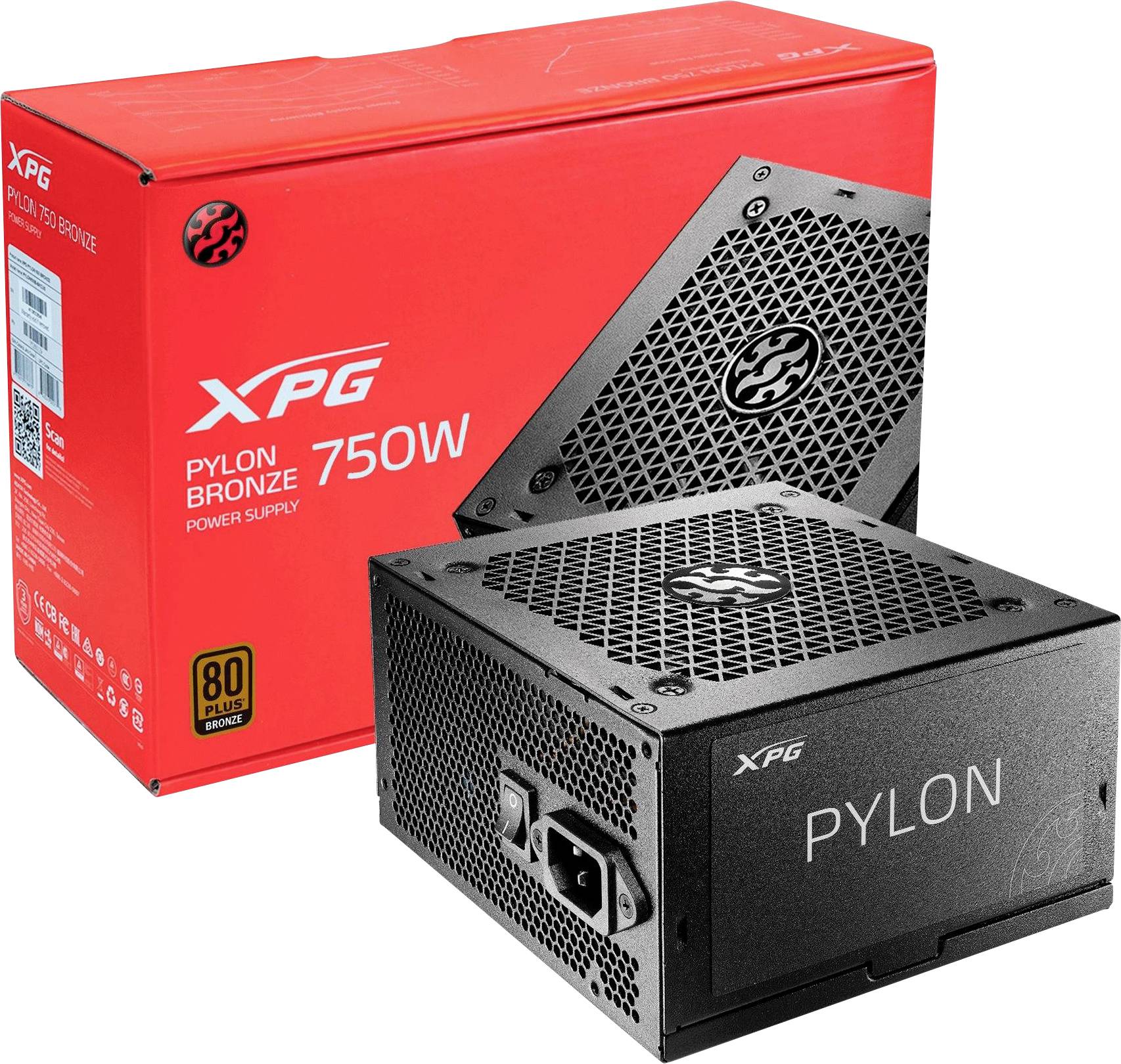 ADATA Pylon PC-netvoeding 750 W ATX 80 Plus Bronze