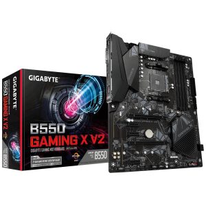 Gigabyte B550 Gaming X V2 Moederbord Socket AMD AM4 Vormfactor ATX Moederbord chipset AMD® B550 Gigabyte B550 Gaming X V2 Moederbord Socket AMD AM4 Vormfactor ATX Moederbord chipset AMD® B550
